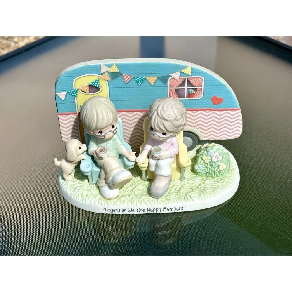 Precious Moments Together We’re Happy Campers Porcelain Camping Figurine 2877 A